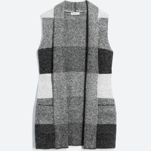 Corrie striped sleeveless cardigan